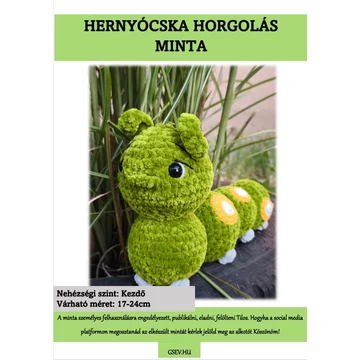 Hernyócska horgolás minta